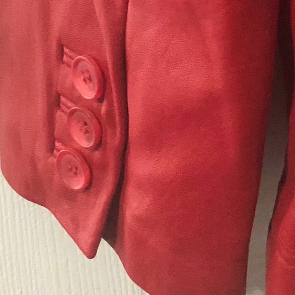 Red Leather Jacket - Picture 5 of 8